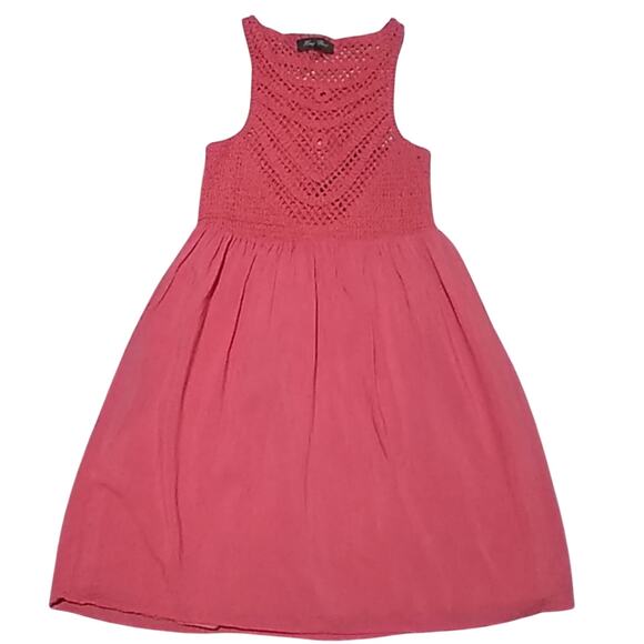Honey Punch crochet top cotton dress Small - Picture 1 of 6